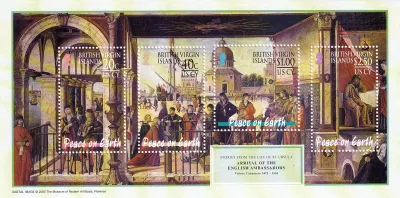 British Virgin Islands 2003 Christmas - Paintings by Vittore Carpaccio Sheet. MNH (**)