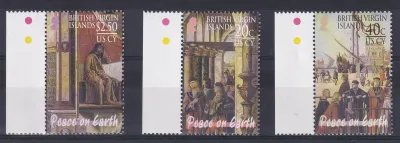 British Virgin Islands 2003 Christmas - Paintings by Vittore Carpaccio. MNH (**)