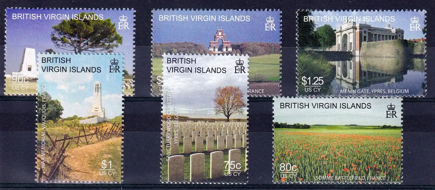 British Virgin Islands 2008 World War I - Lest We Forget. MNH (**)