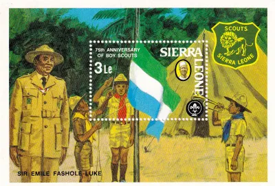 Sierra Leone 1982 The 75th Anniversary of Boy Scout Movement. Scouts. M/Sheet. MNH Sierra Leone 1982 The 75th Anniversary of Boy Scout Movement. Scouts. M/Sheet. MNH