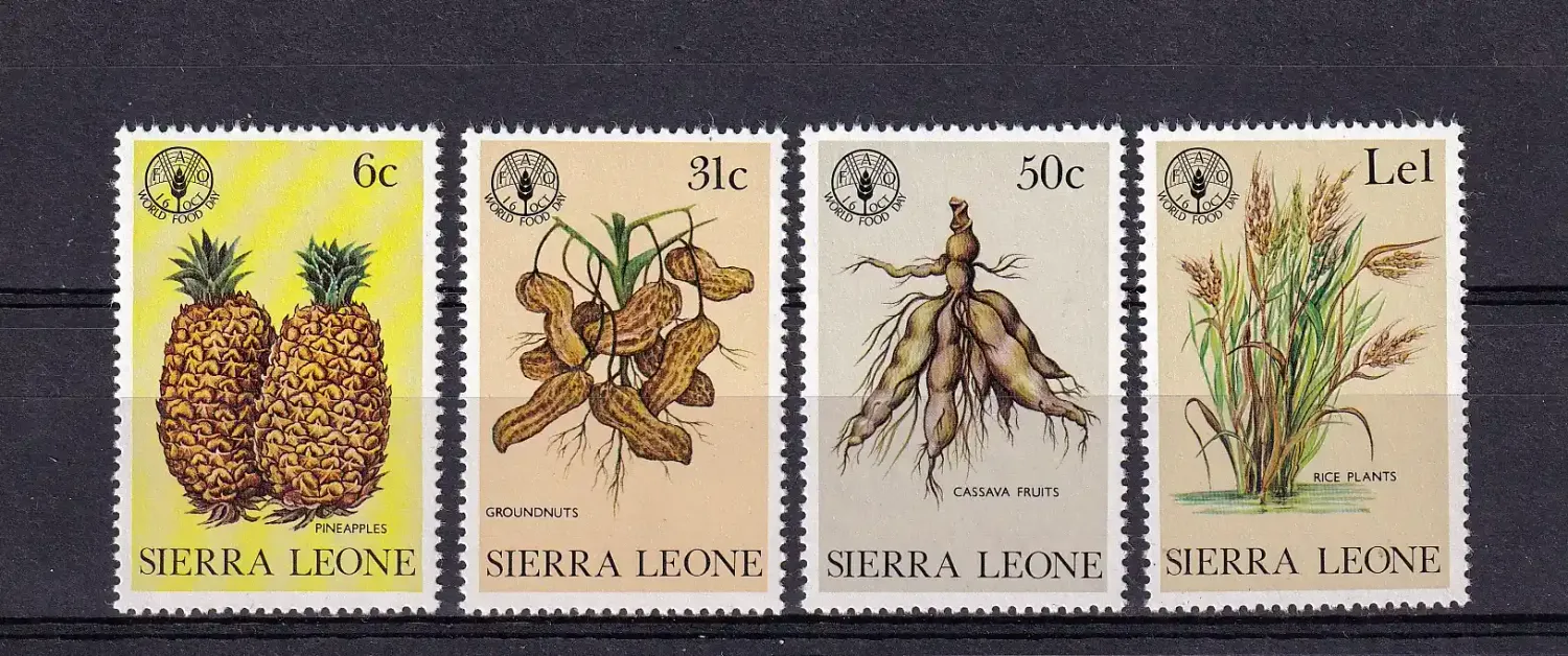 Sierra Leone 1981 World Food Day Fruit, Seeds. MNH