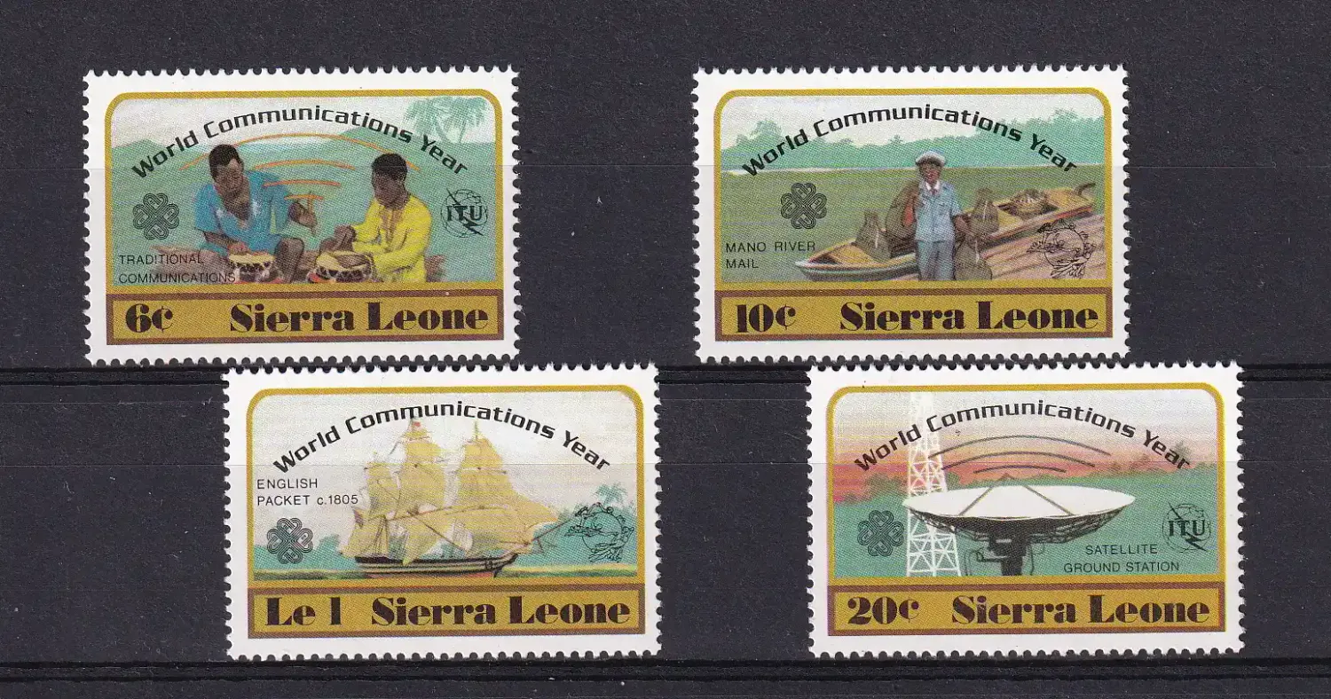 Sierra Leone 1983 World Communications Year. MNH