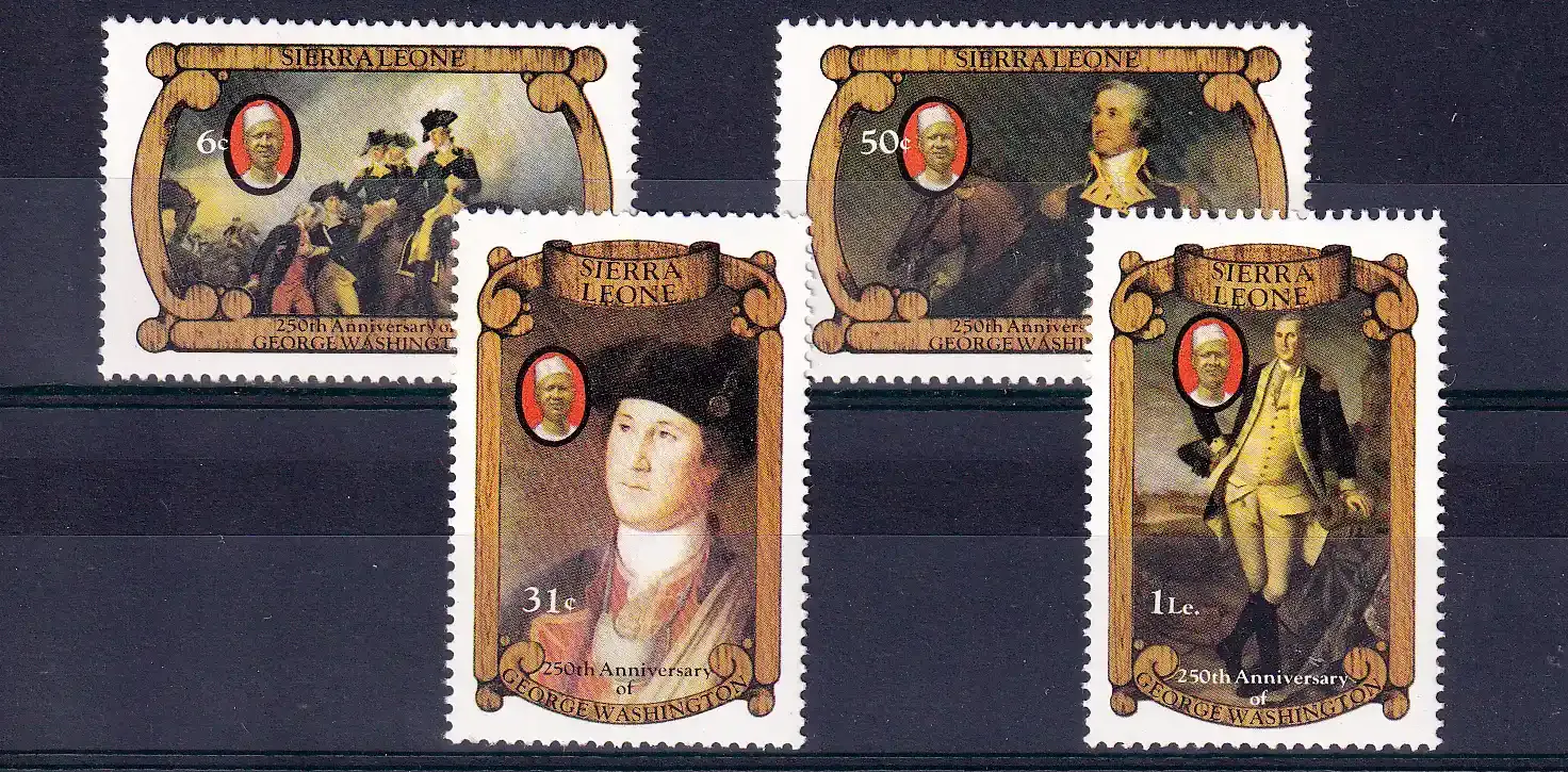 Sierra Leone 1982 The 250th Anniversary of the Birth of George Washington. MNH