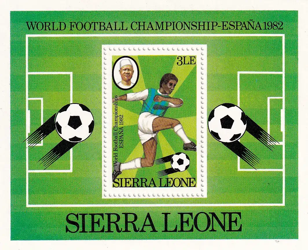 Sierra Leone 1982 Football World Cup - Spain. M/Sheet. MNH