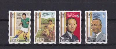 Sierra Leone 1981 The 25th Anniversary of Duke of Edinburgh Award Scheme and President's Award Scheme Publicity. MNH Sierra Leone 1981 The 25th Anniversary of Duke of Edinburgh Award Scheme and President's Award Scheme Publicity. MNH