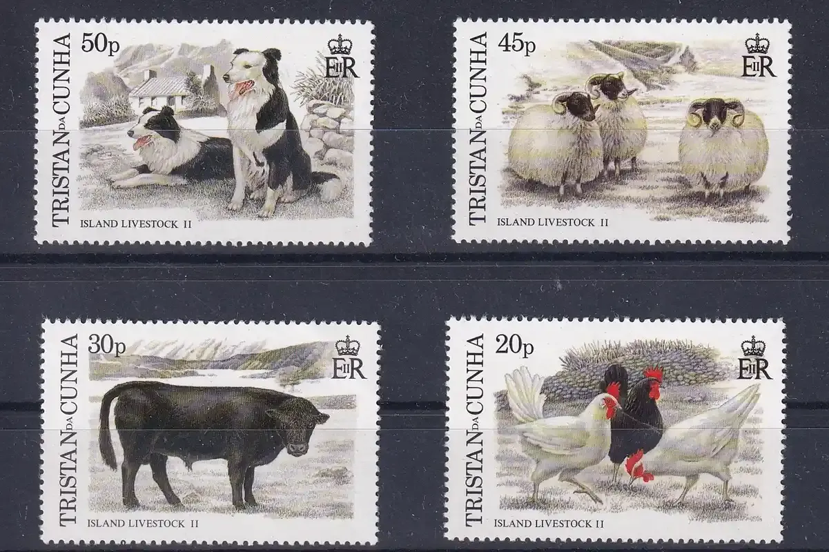 Tristan da Cunha 1997 Domestic Animals, Mammals, Dogs. MNH