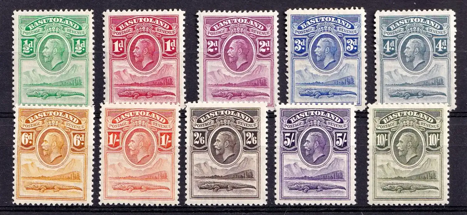 Basutoland 1933 King George V. Very fine Mint, (Very Lightly Hinged).