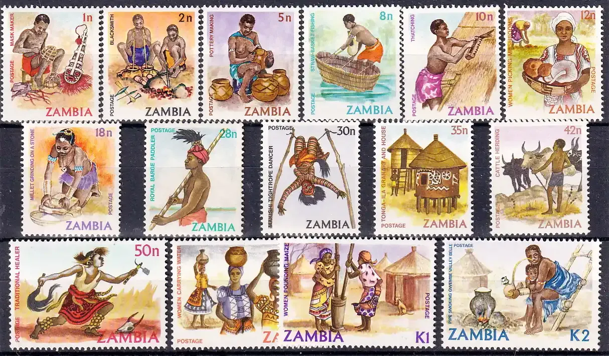Zambia 1981 Traditional Living. MNH