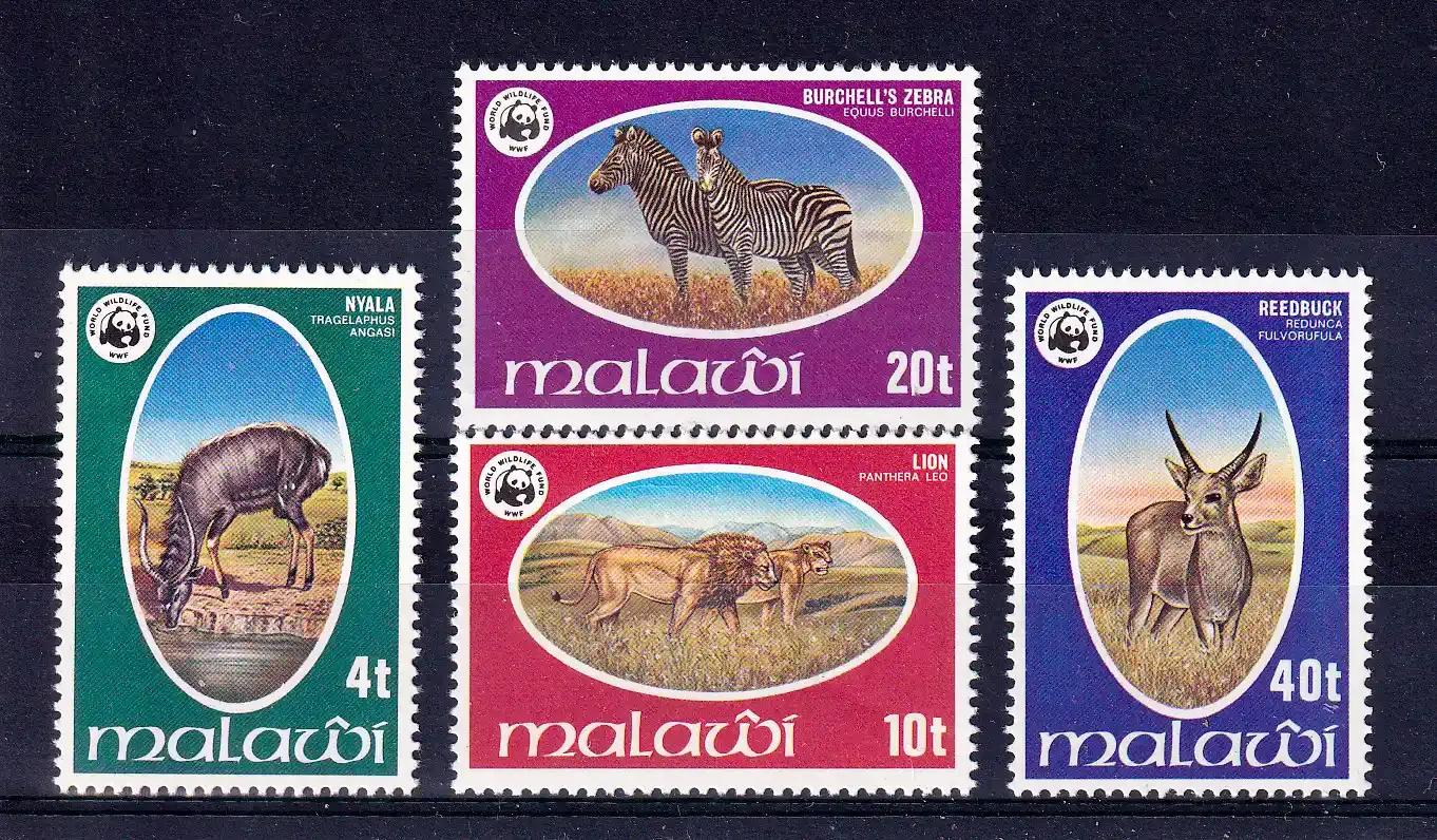 Malawi 1978 Wildlife, Mammals. MNH