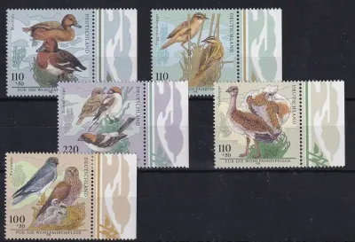 Germany 1998 Charity Stamps - Birds. MNH