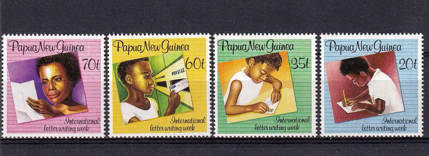 Papua New Guinea 1989 International Letter Writing Week. MNH