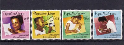 Papua New Guinea 1989 International Letter Writing Week. MNH