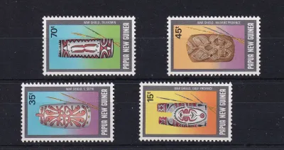 Papua New Guinea 1987 War Shields. MNH