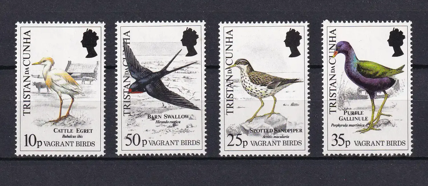 Tristan da Cunha 1989 Migratory Birds. MNH