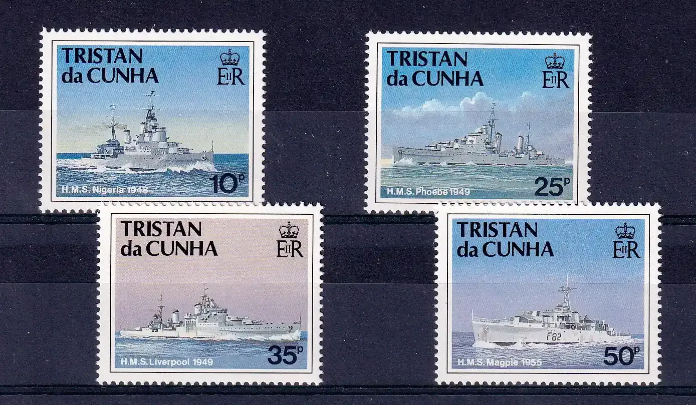 Tristan da Cunha 1994 Ships of the Royal Navy. MNH