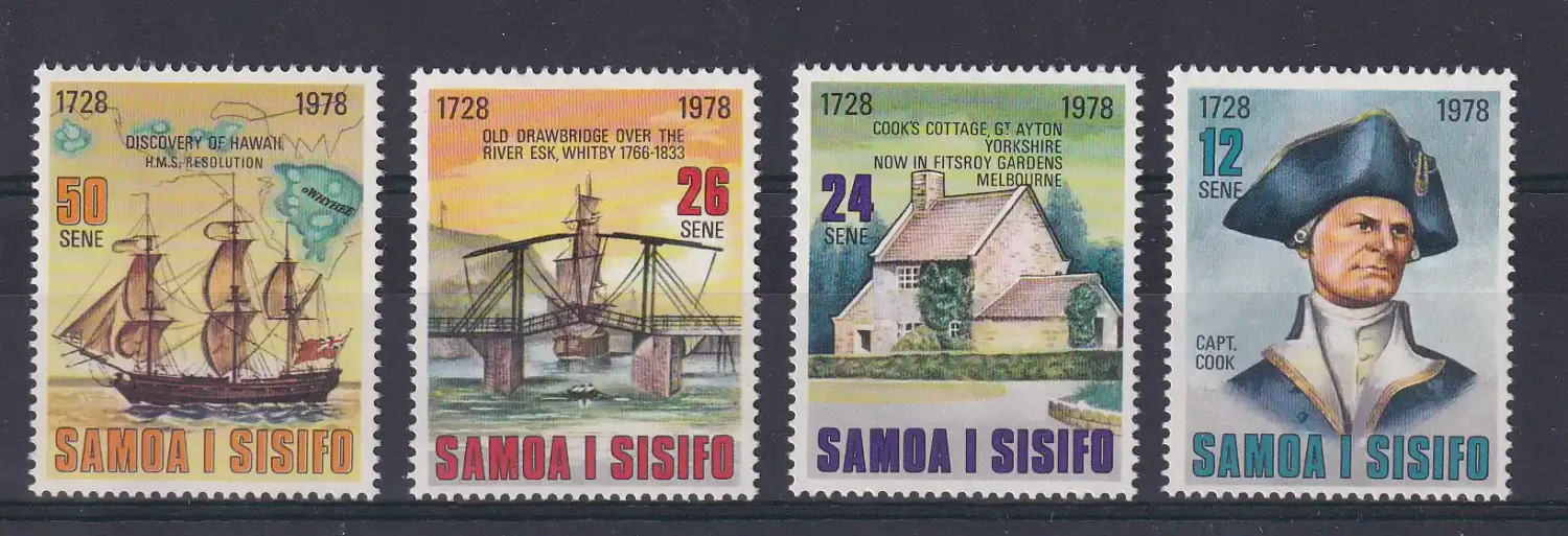 Samoa 1978 The 250th Anniv of the Birth of Captain James Cook. MNH.