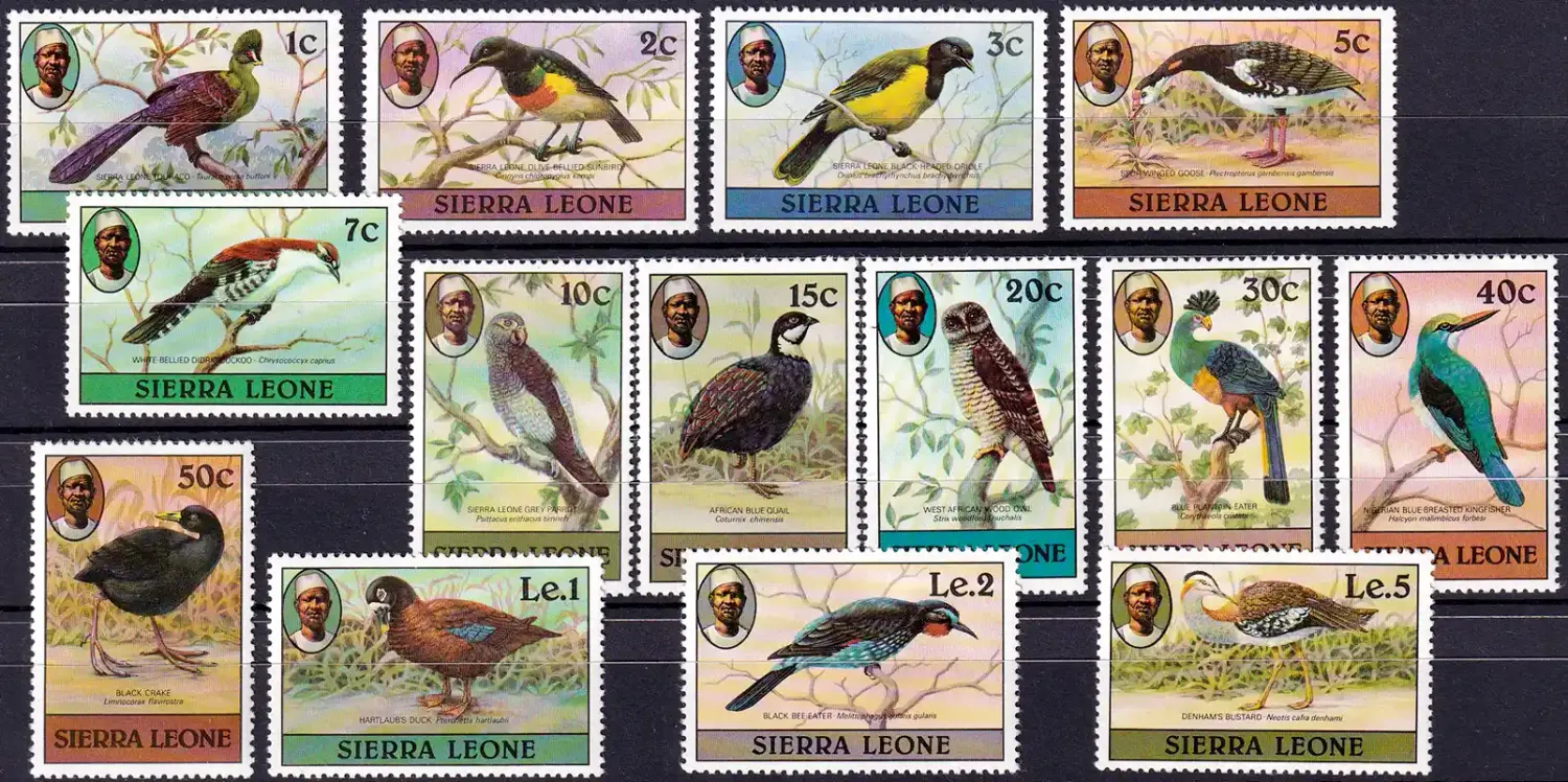 Sierra Leone 1980 birds MNH(**) Sierra Leone 1980 birds MNH(**)