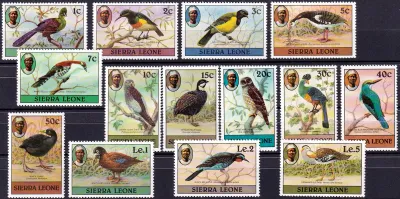 Sierra Leone 1980 birds MNH(**) Sierra Leone 1980 birds MNH(**)