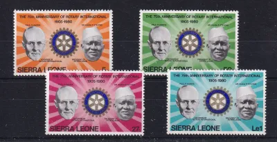 Sierra Leone 1980 The 75th Anniv of Rotary International. MNH. Sierra Leone 1980 The 75th Anniv of Rotary International. MNH.