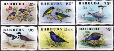 Barbuda 1976 Birds umm set of (x6) singles. MNH Barbuda 1976 Birds umm set of (x6) singles. MNH