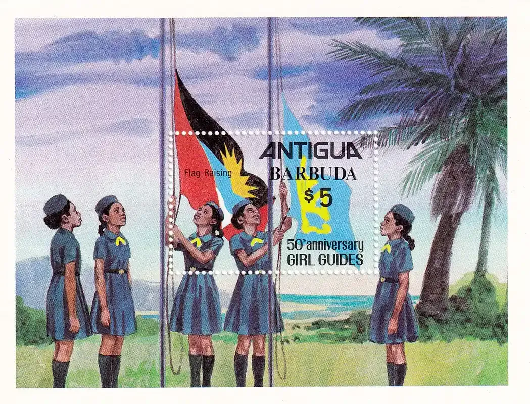 Barbuda 1981 The 50th Anniv of the Girl Guides M/Sheet. MNH