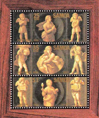 Samoa 1984 Christmas 'The Three Virtues'. M/Sheet. MNH