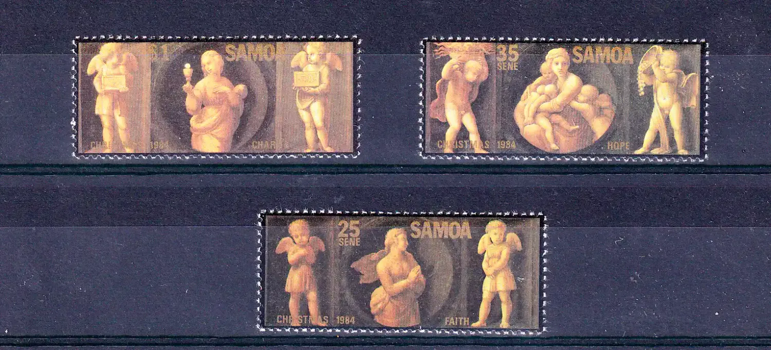 Samoa 1984 Christmas 'The Three Virtues'. MNH