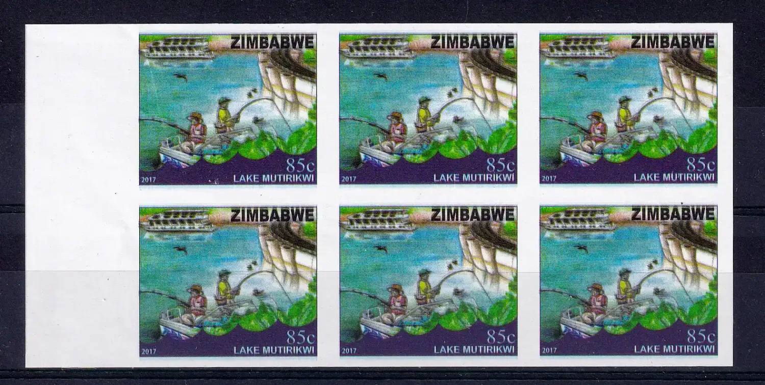 Zimbabwe 2016 (Variety) Lake Mutirikwi Imperf Block of 6. MNH