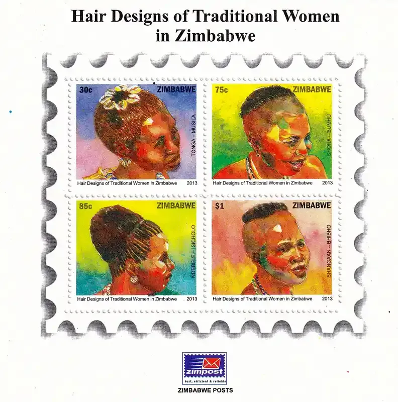 Zimbabwe 2013 Hair Designs of Traditional Women in Zimbabwe, Imperf sheet. MNH