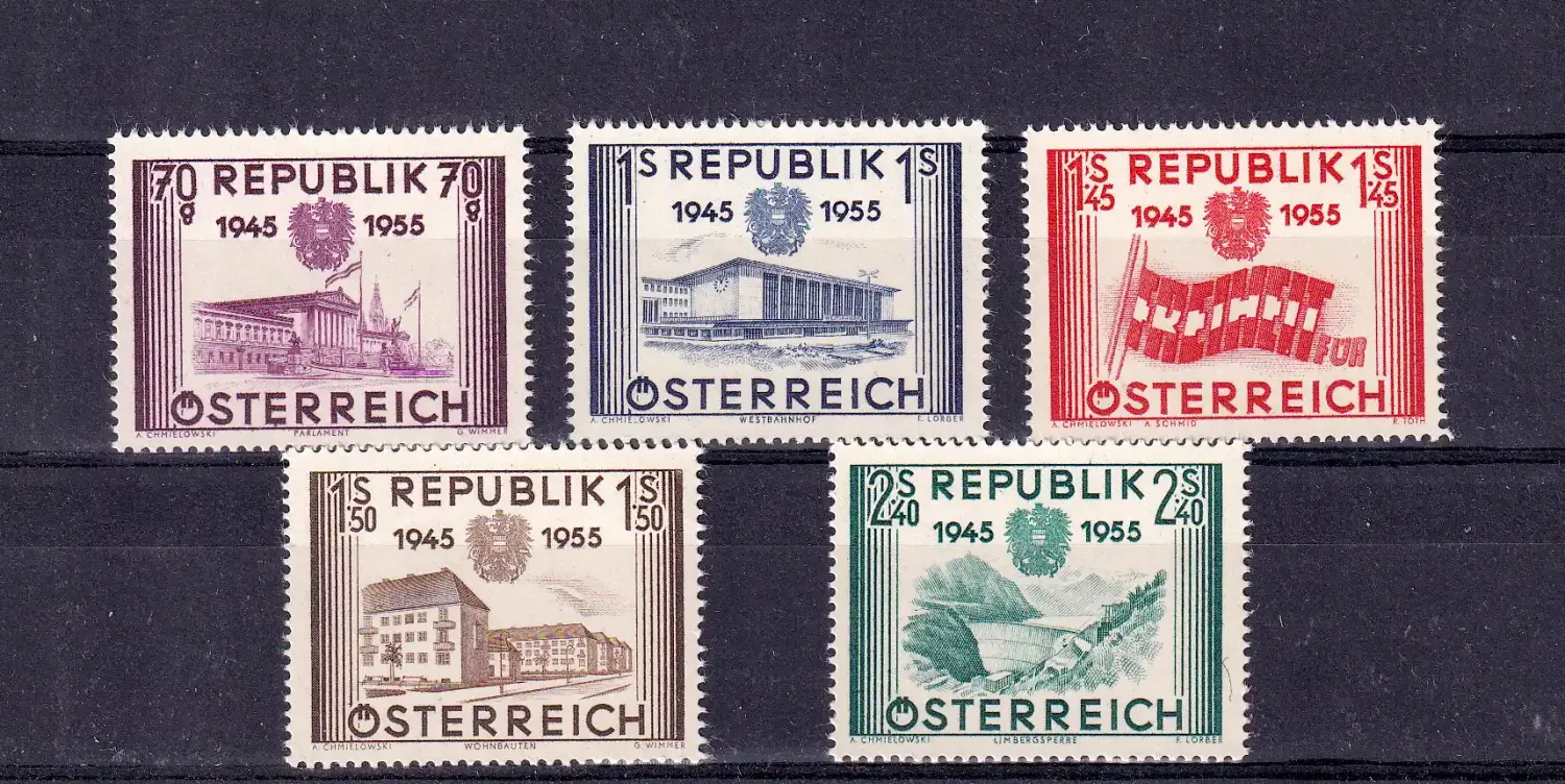 Austria 1955 The 10th Anniversary of the Restoration of Austrian Independence. MNH (**)