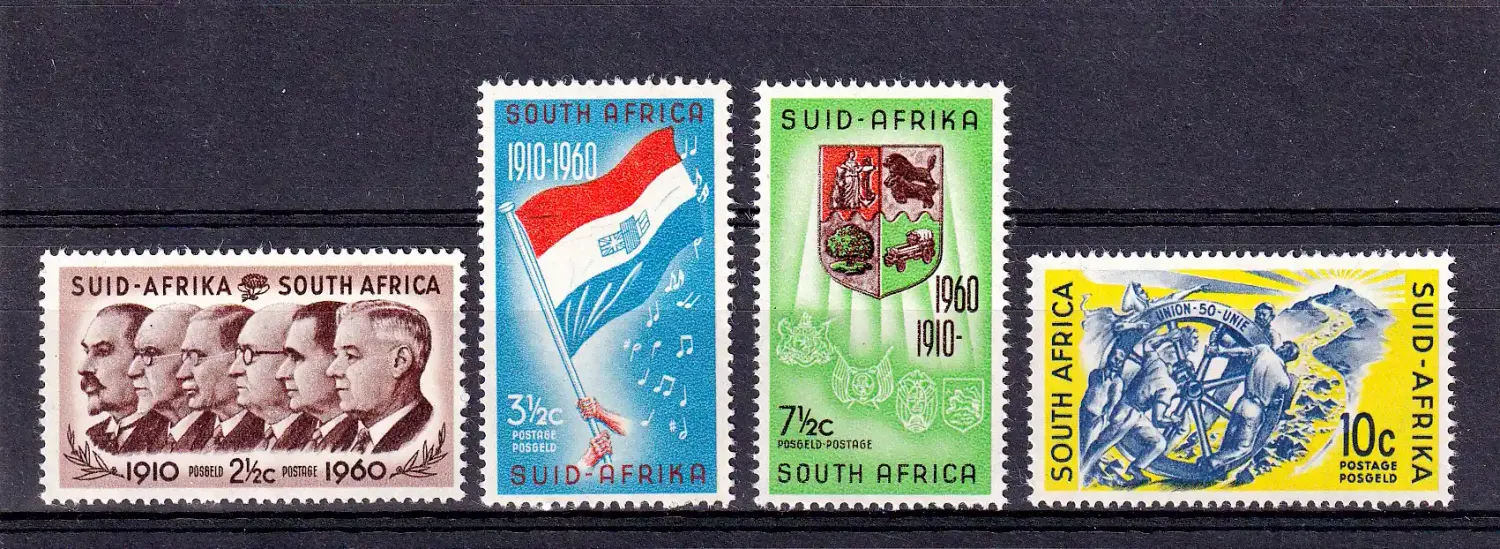 South Africa 1961 Union Stamps of 1960 with New Currency. MNH (**)