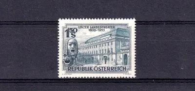 Austria 1953 The 150th Anniv of the Linz Landestheater. MNH (**) Austria 1953 The 150th Anniv of the Linz Landestheater. MNH (**)