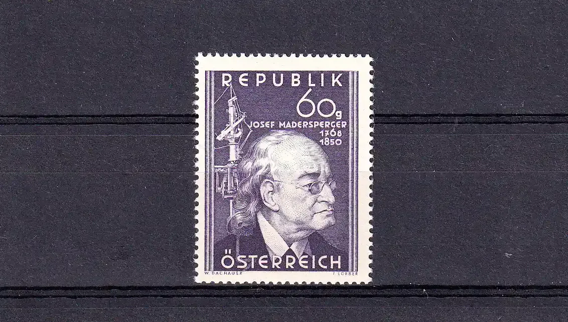 Austria 1950 The 100th Anniversary of the Death of Josef Madersperger. MNH (**)