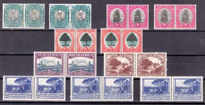 South Africa 1947 Union Screened Pictorials. Full Set &amp; Varieties (Listed). MNH (**)