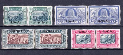 South West Africa 1938 South Africa Stamps Overprinted "S.W.A." Voortrekker Monument. MNH (**). South West Africa 1938 South Africa Stamps Overprinted "S.W.A." Voortrekker Monument. MNH (**).
