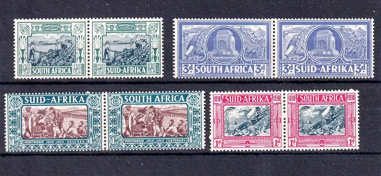 Union of South Africa 1938 Voortrekkers 100th Anniv Commemoration and Monument. MNH (**)