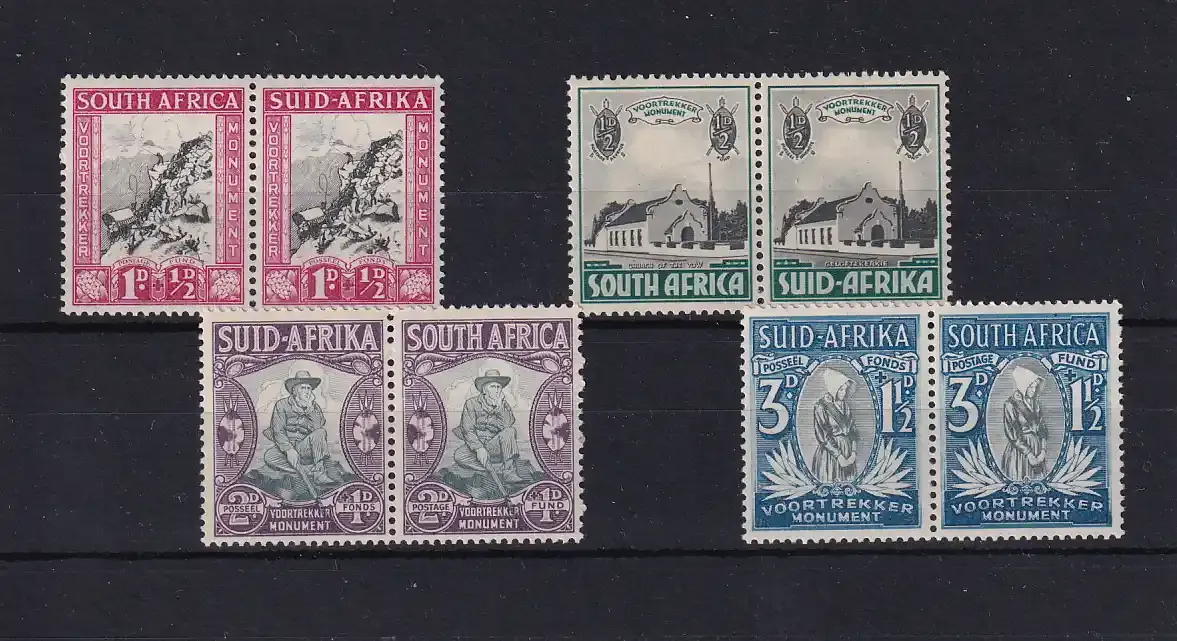 Union of South Africa 1933 Charity Stamps for the Voortrekker Monument. MNH (**)