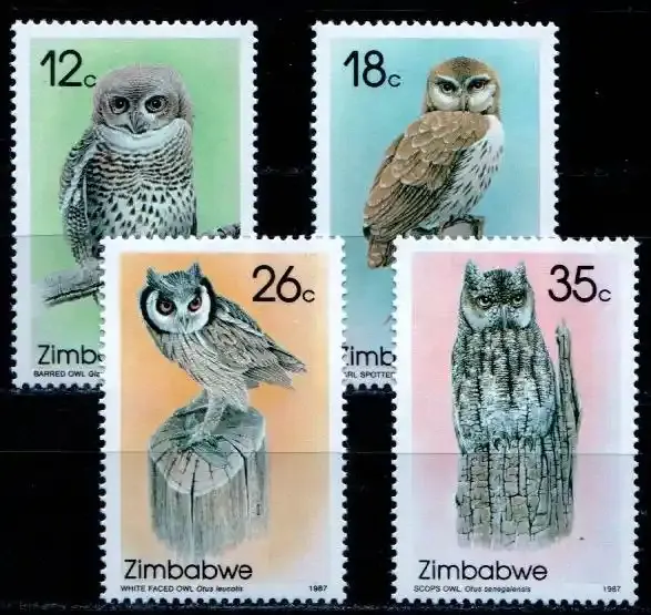 Zimbabwe 1987 Owls #1 - MNH**