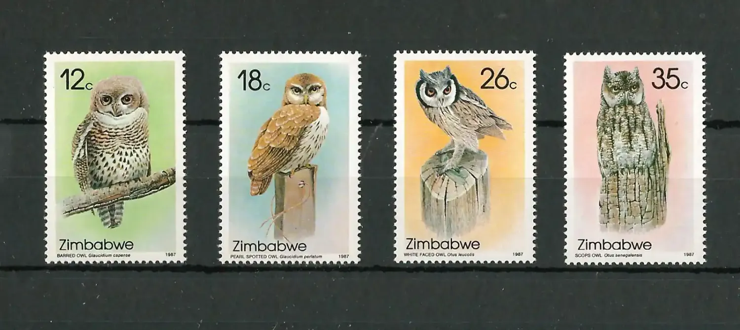 Zimbabwe 1987 Owls, Birds #1 - MNH**