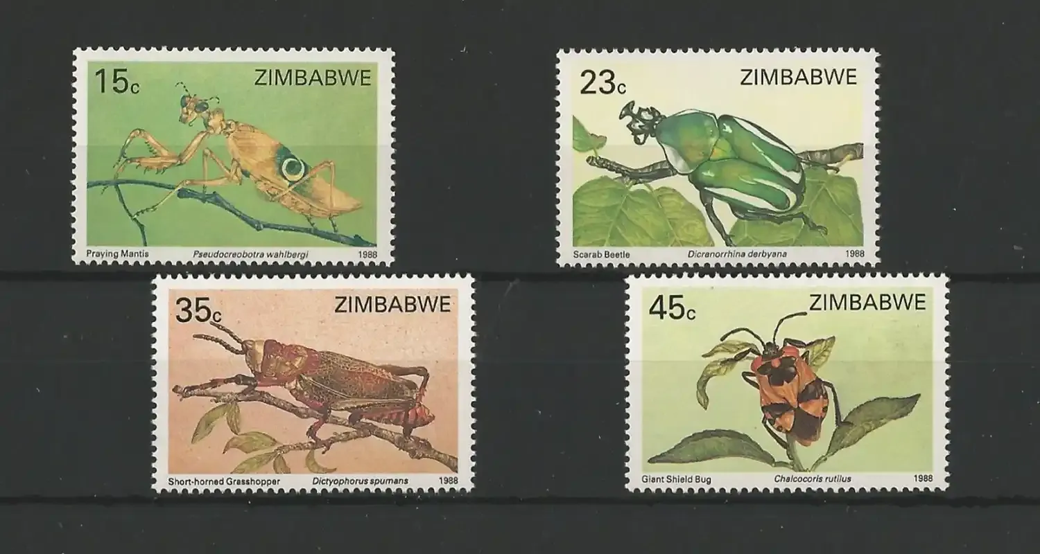 Zimbabwe 1988 Insects - MNH** Zimbabwe 1988 Insects - MNH**