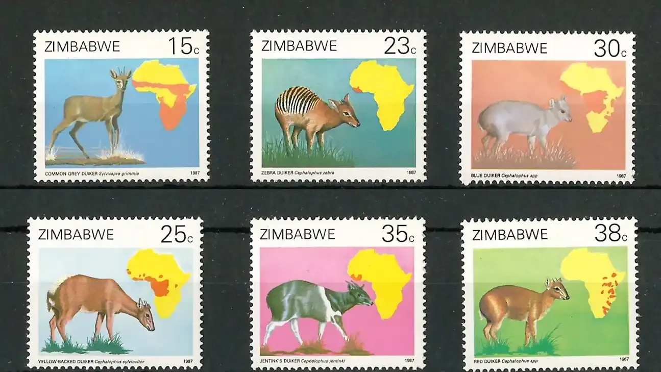 Zimbabwe 1987 Duikers/Animal Census - MNH**