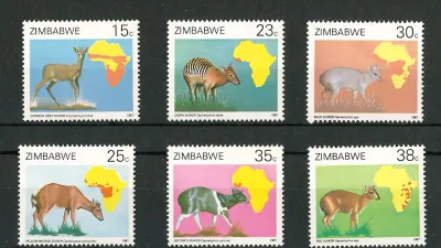 Zimbabwe 1987 Duikers/Animal Census - MNH**