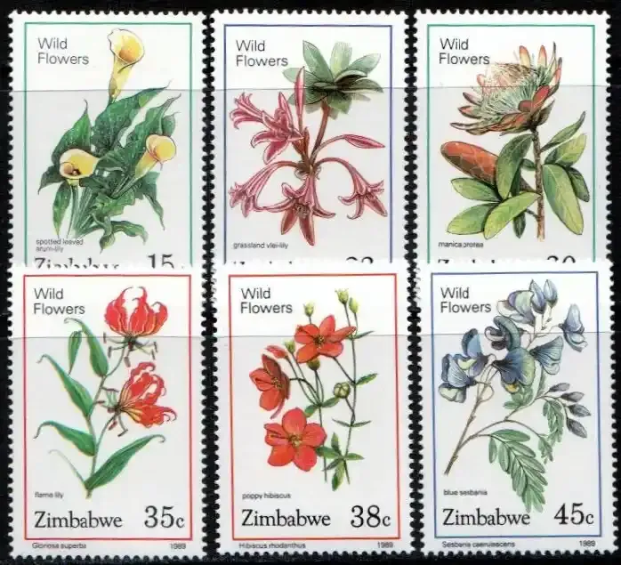 Zimbabwe 1989 Wildflowers - MNH**