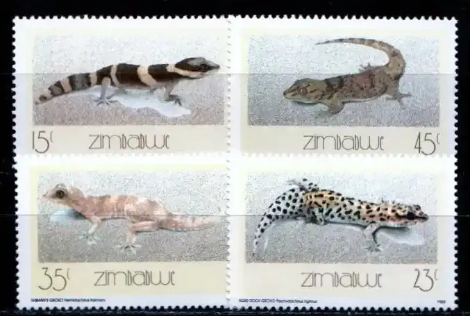 Zimbabwe 1989 Reptiles/Geckos - MNH**