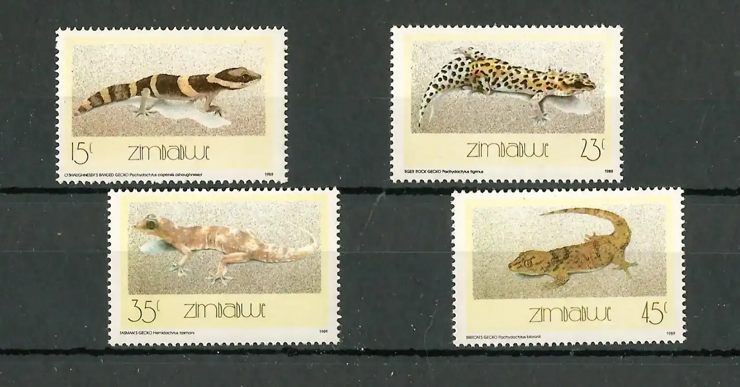 Zimbabwe 1989 Reptiles/Geckos - MNH**