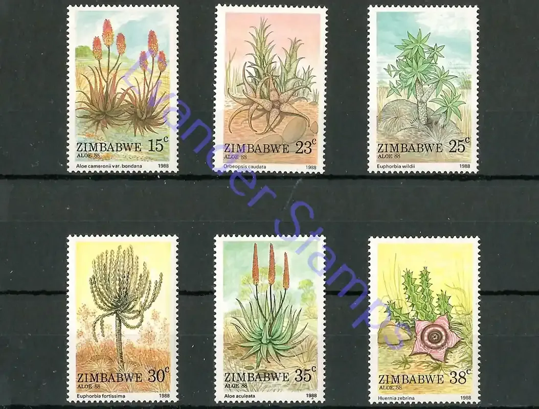 Zimbabwe 1988 Aloes - MNH** Zimbabwe 1988 Aloes - MNH**