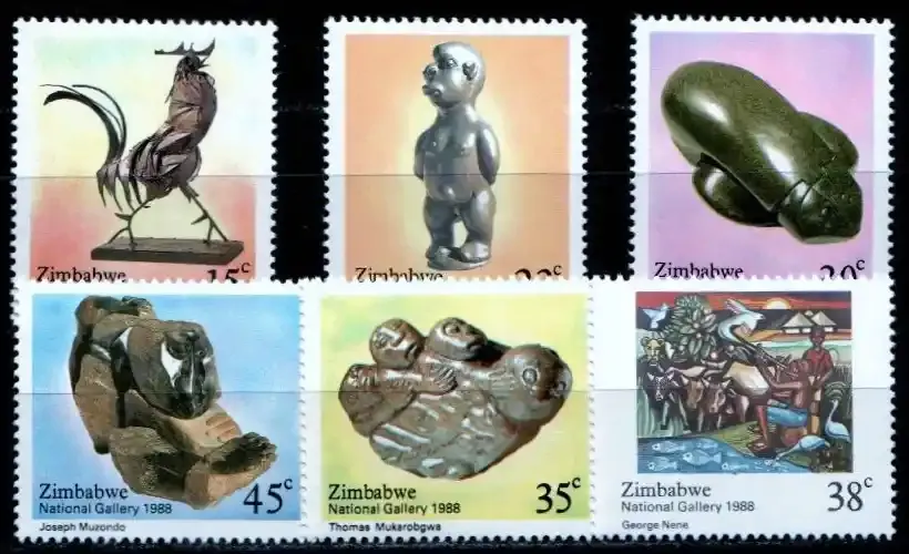 Zimbabwe 1988 National Gallery 30th Anniversary - MNH**