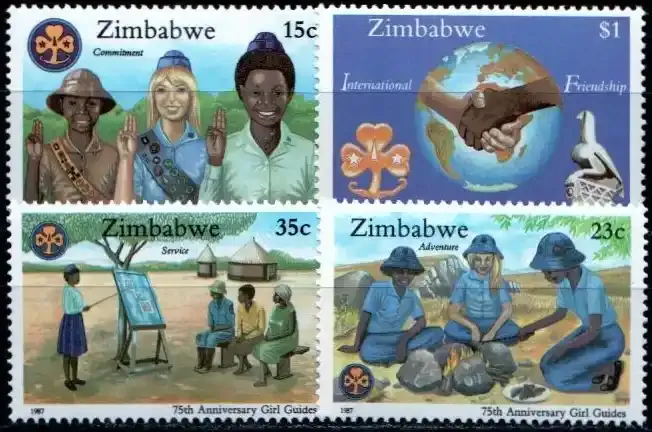 Zimbabwe 1987 Girl Guides 75th Anniversary - MNH**