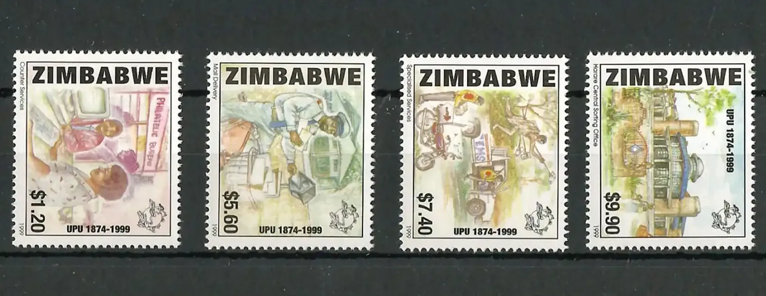 Zimbabwe 1999 UPU 125th Anniversary - MNH**