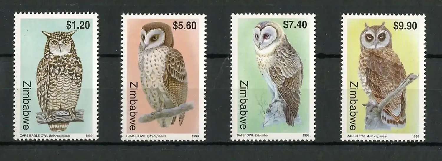Zimbabwe 1999 Owls, Birds #3 - MNH**